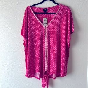 JM Collection plus size 3X color pink